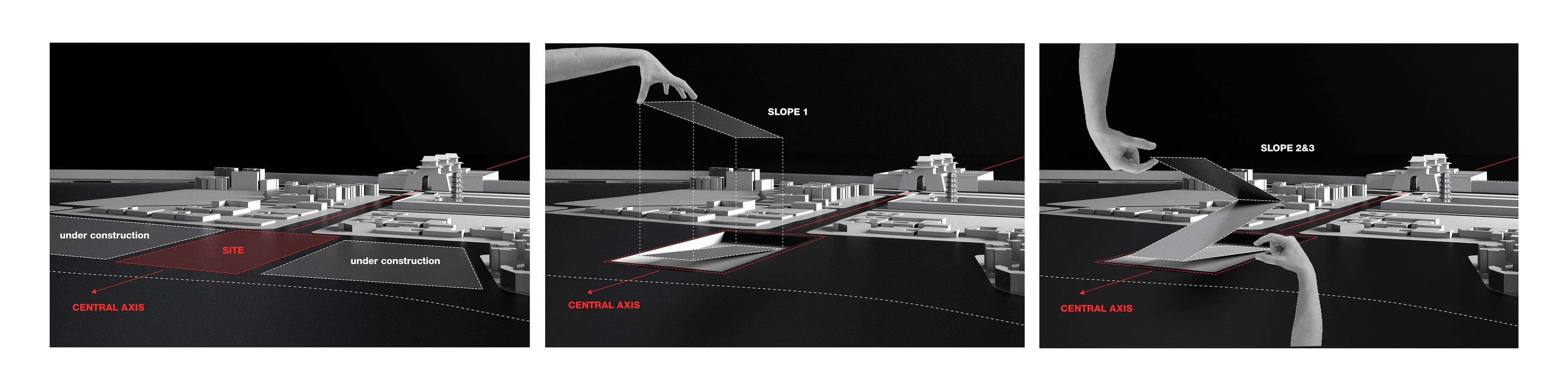 Site analysis along the historical axis