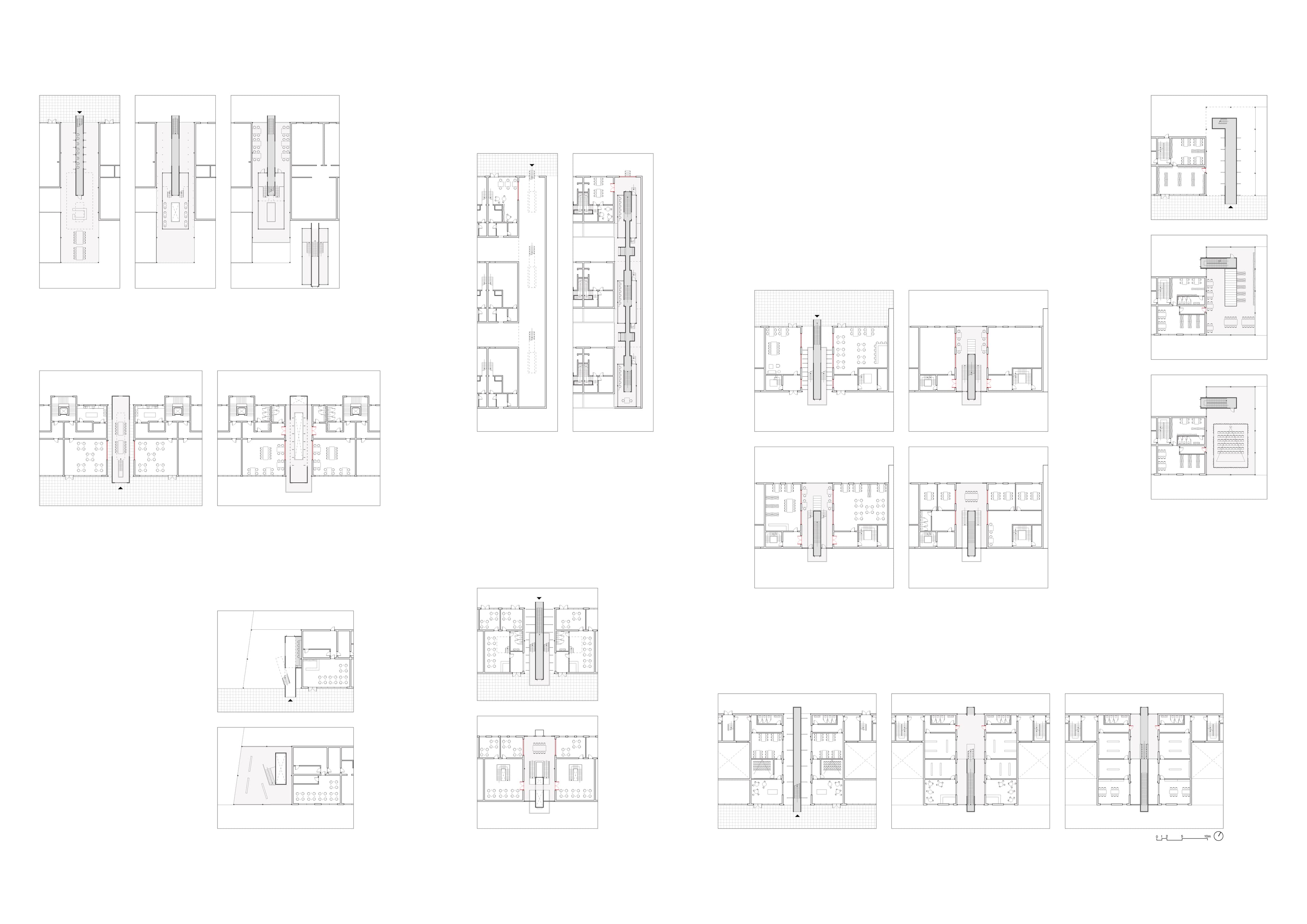 Typological floor plan studies